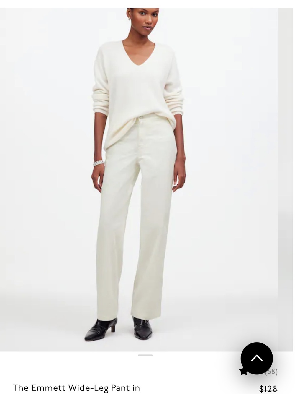 Madewell The Emmett Wide-Leg Pant in Corduroy: Welt Pocket Edition - Size 26